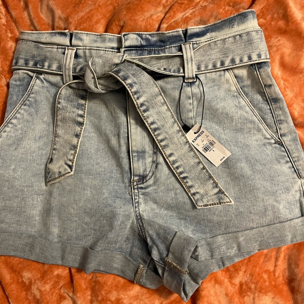 Express denim shorts